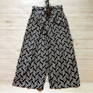 Zara Trafaluc Collection Printed Wide Leg Pants